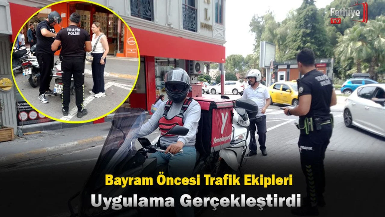 Bayram Öncesi Trafik Ekipleri Uygulama Gerçekleştirdi