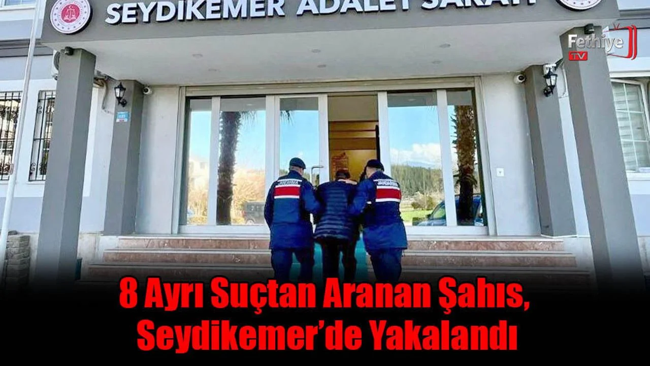 8 Ayrı Suçtan Aranan Şahıs, Seydikemer’de Yakalandı