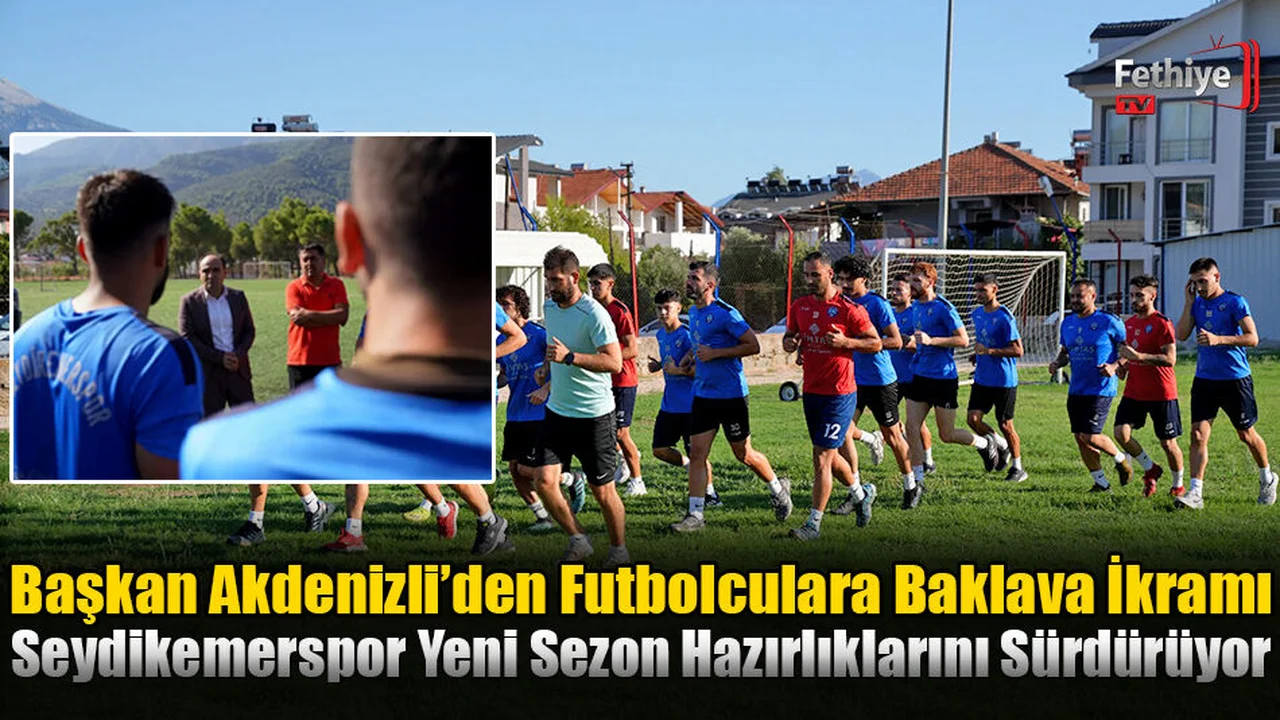 Başkan Akdenizli’den Futbolculara Baklava İkramı