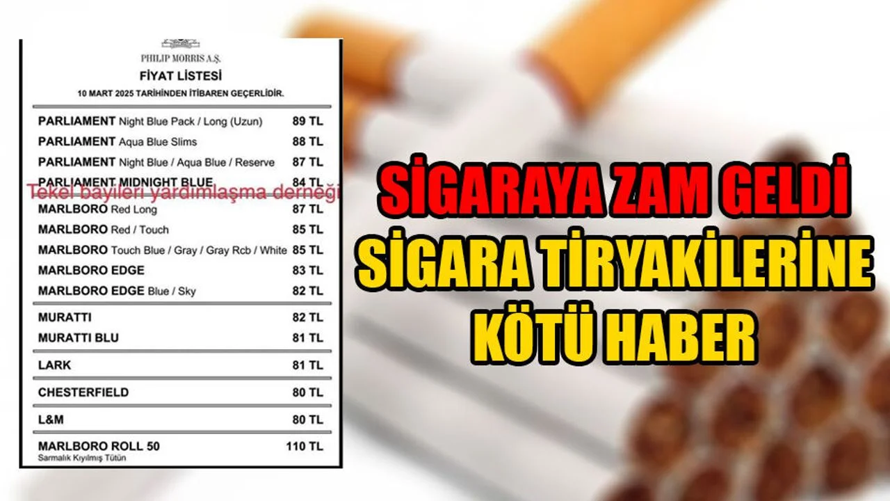 Yine Zam Geldi: Sigara Tiryakilerine Kötü Haber
