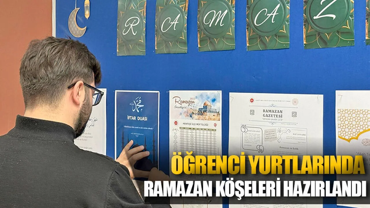 Öğrenci Yurtlarında Ramazan Köşeleri Hazırlandı