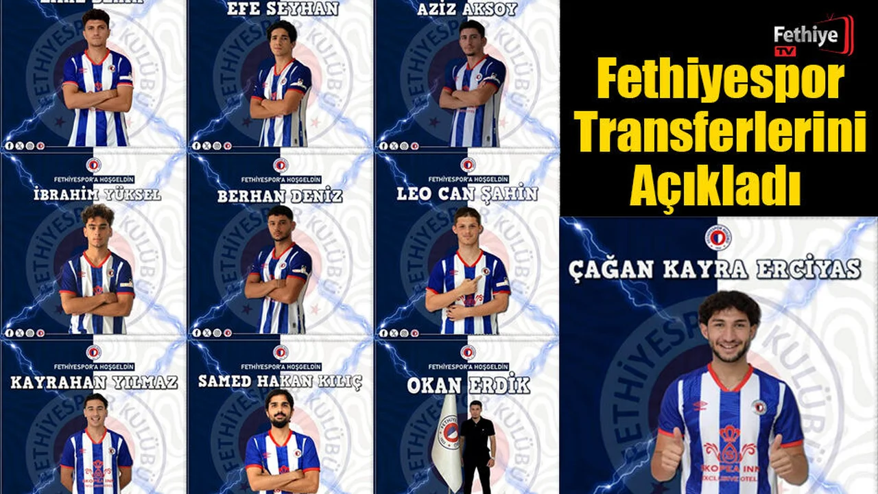Fethiyespor'da Dış Transferde 10, İç Transferde 5 Futbolcu İle Sözleşme İmzalandı