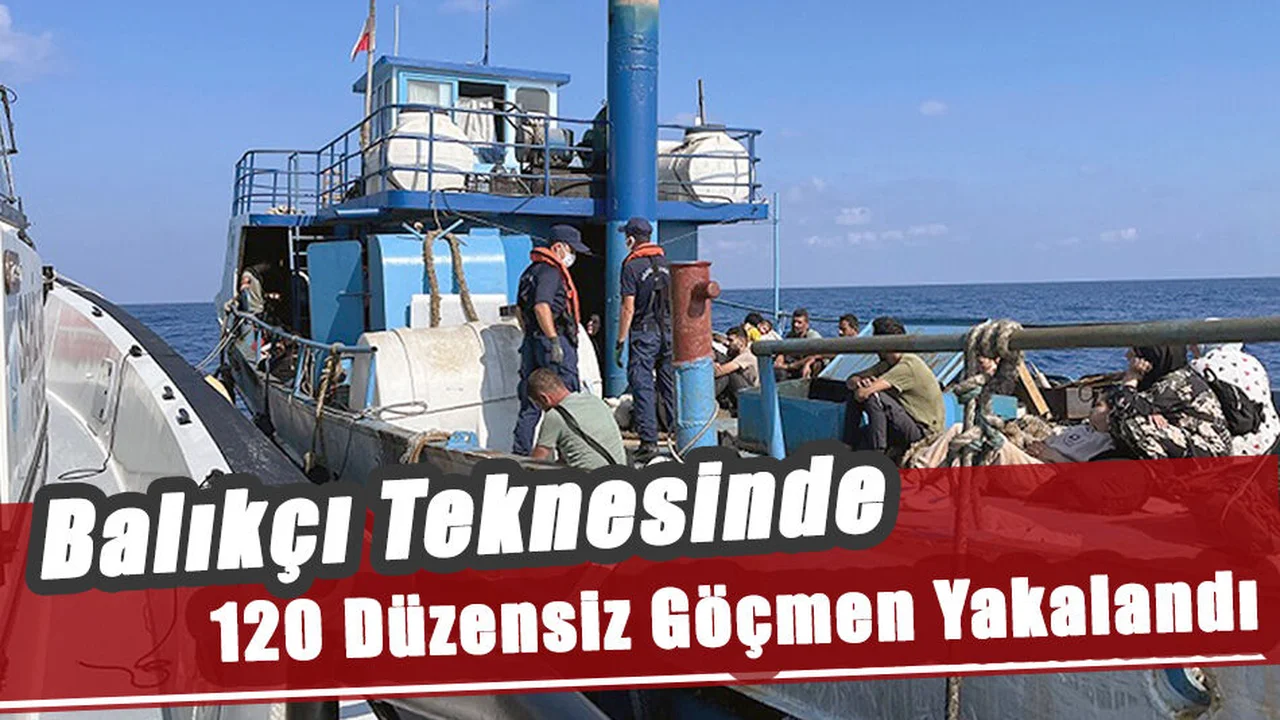 Fethiye'de Balıkçı Teknesinde 120 Düzensiz Göçmen Yakalandı