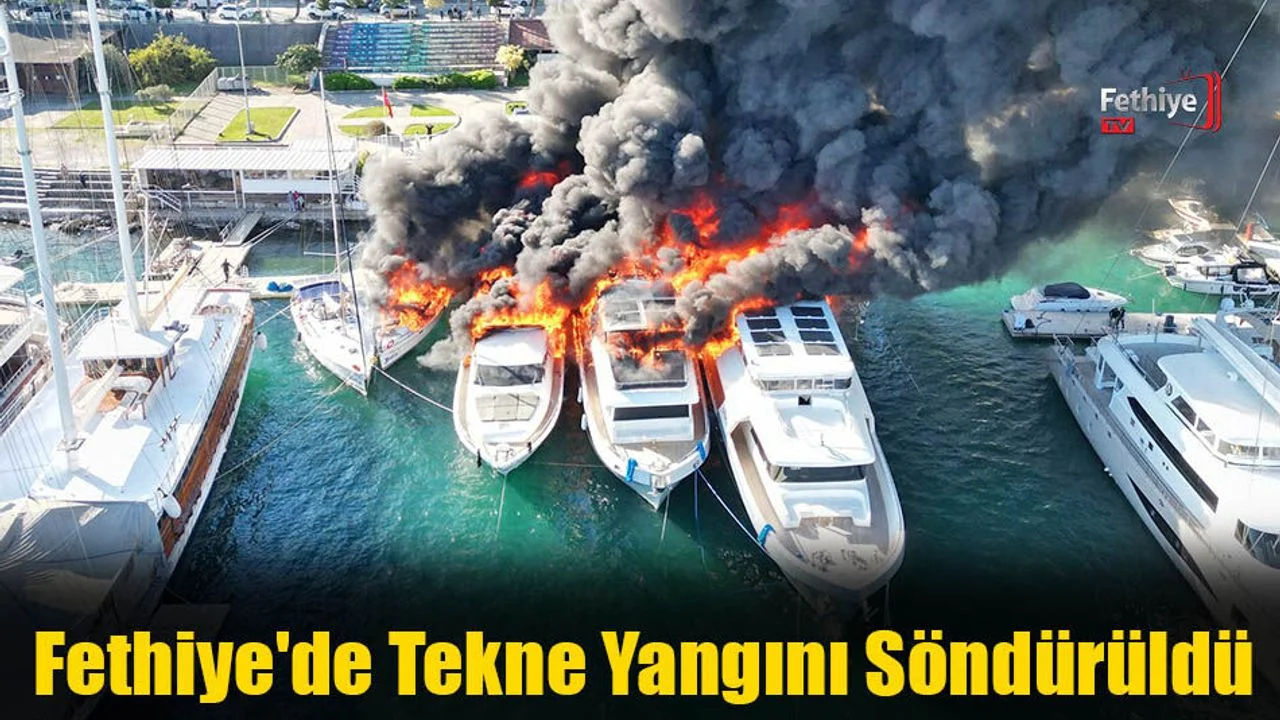 Fethiye'de Teknede Çıkan Yangın Söndürüldü