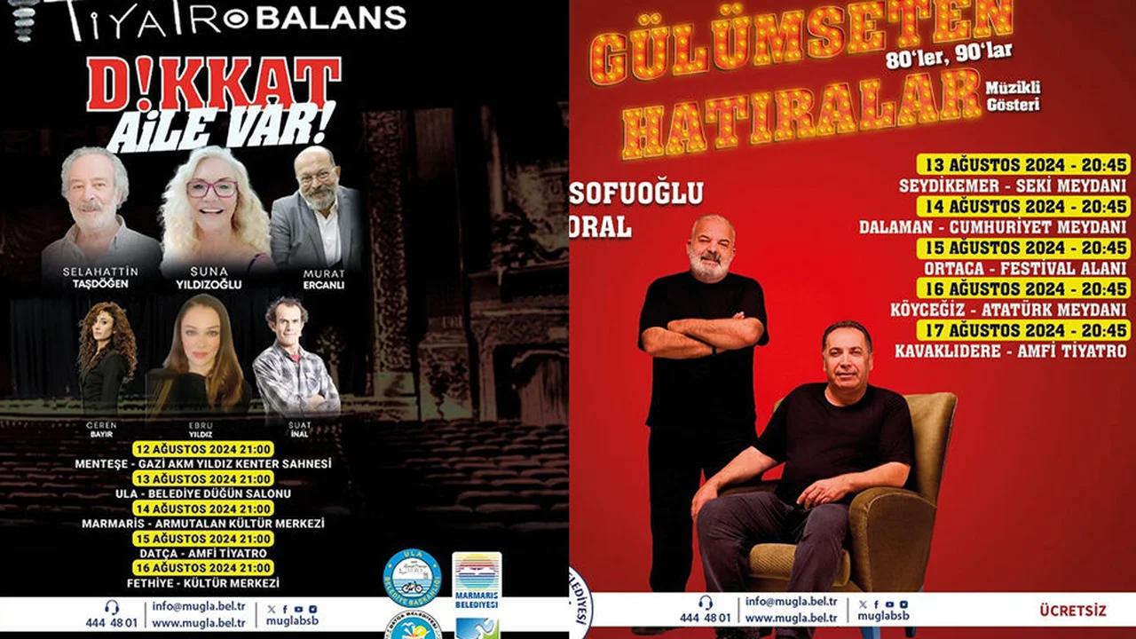 ‘Dikkat Aile Var’ Tiyatro Oyunu 16 Ağustos’ta Fethiye Kültür Merkezi’nde
