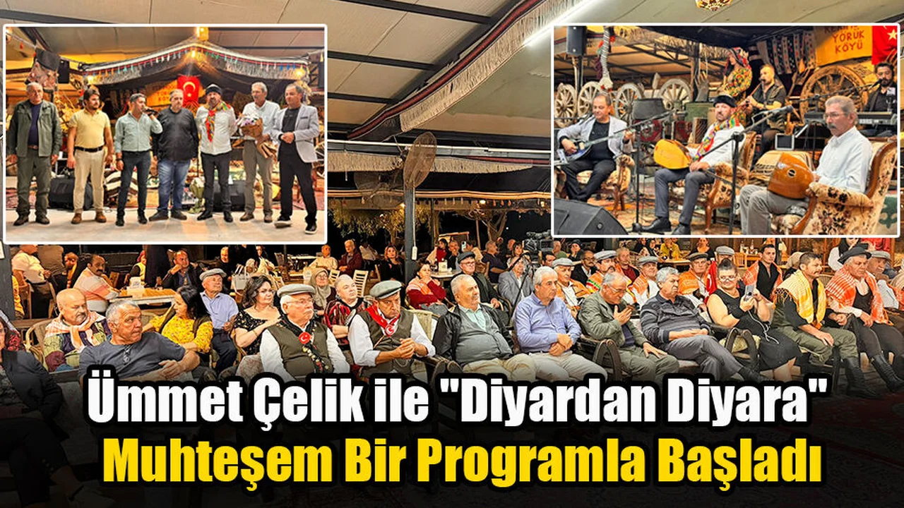 Ümmet Çelik ile "Diyardan Diyara" Muhteşem Bir Programla Başladı