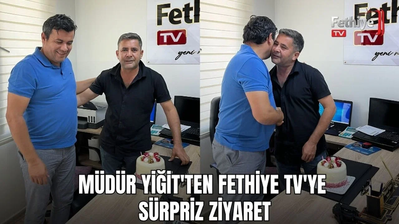Fethiye Gençlik ve Spor İlçe Müdürü Harun Reşit Yiğit, Fethiye TV çalışanlarıyla bir araya geldi.