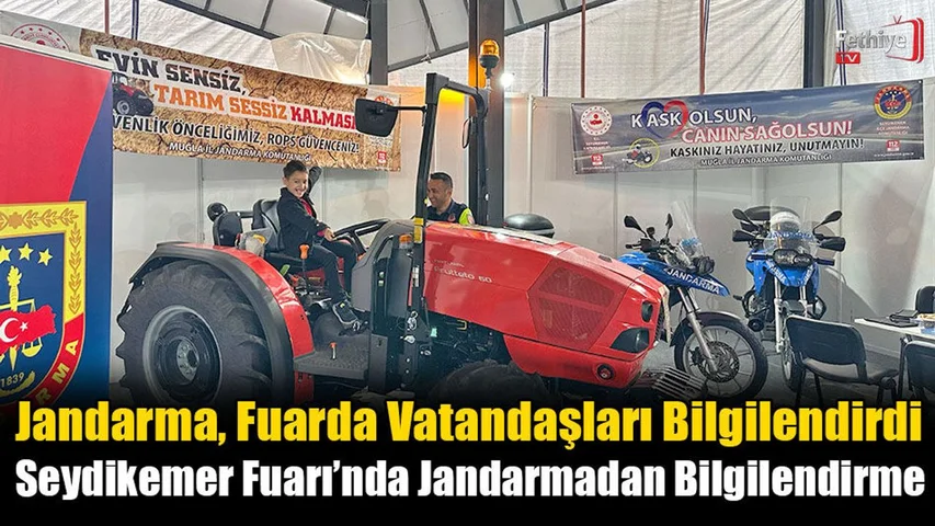 Seydikemer Fuarı’nda Jandarmadan Bilgilendirme