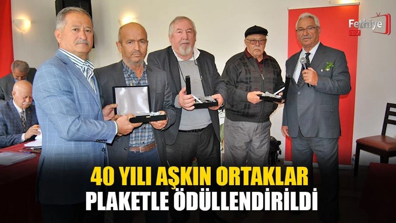 40 Yılı Aşkın Ortaklar Plaketle Ödüllendirildi