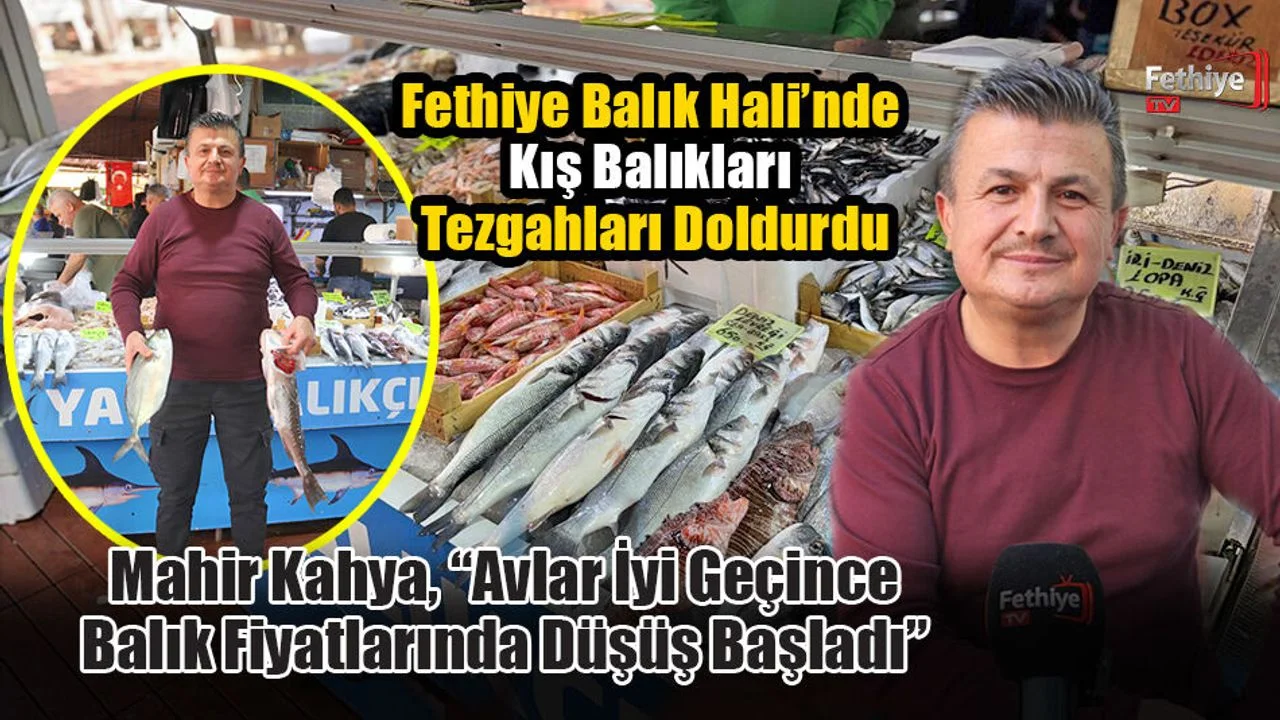 Fethiye Balık Hali’nde Kış Balıkları Tezgahları Doldurdu