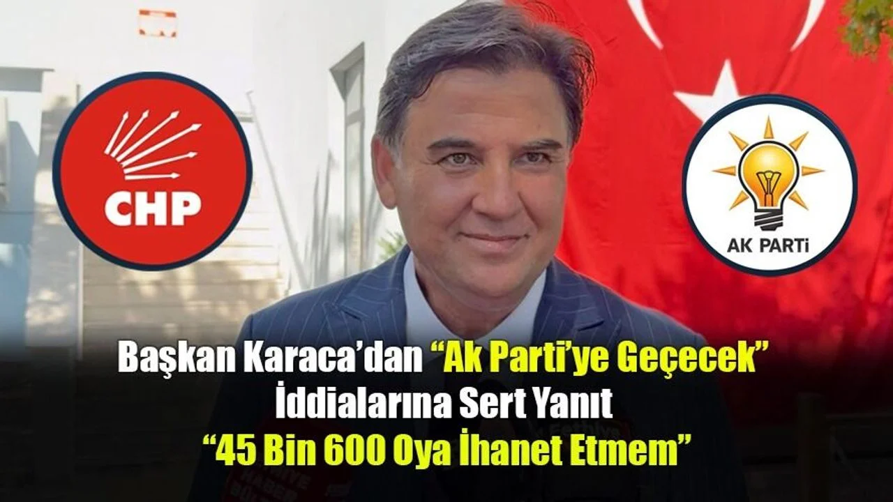Başkan Karaca’dan “AK Parti’ye Geçecek” İddialarına Sert Yanıt  “45 bin 600 oya ihanet etmem”