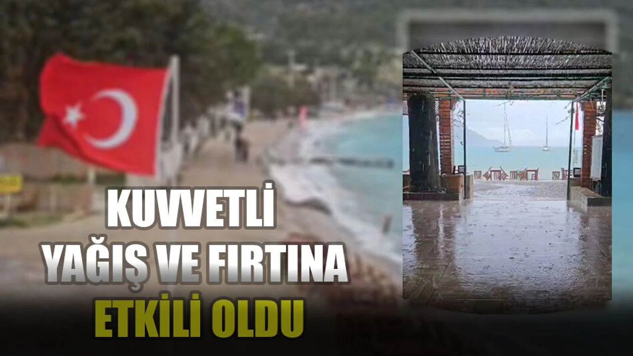 Kuvvetli Yağış Ve Fırtına Etkili Oldu