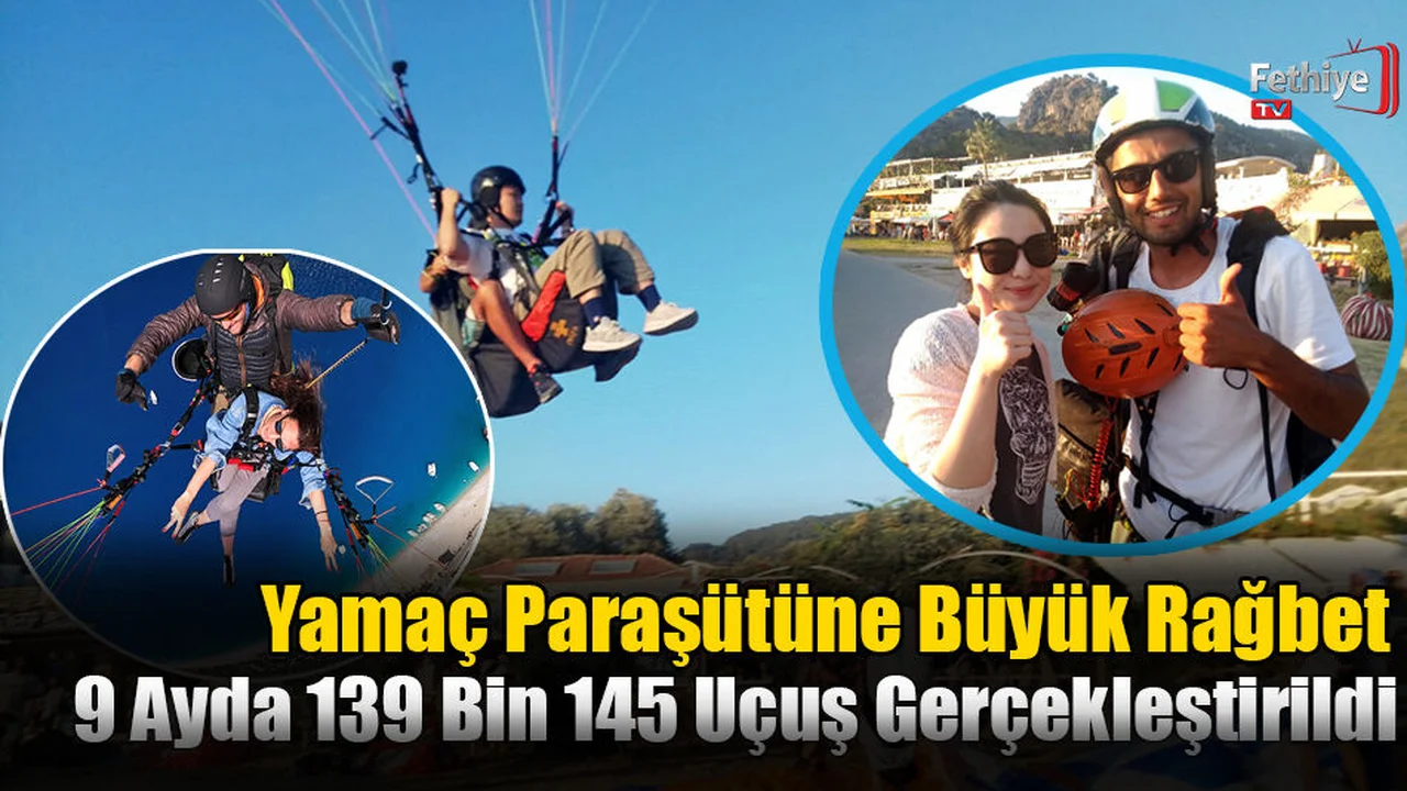 Yamaç Paraşütüne Büyük Rağbet