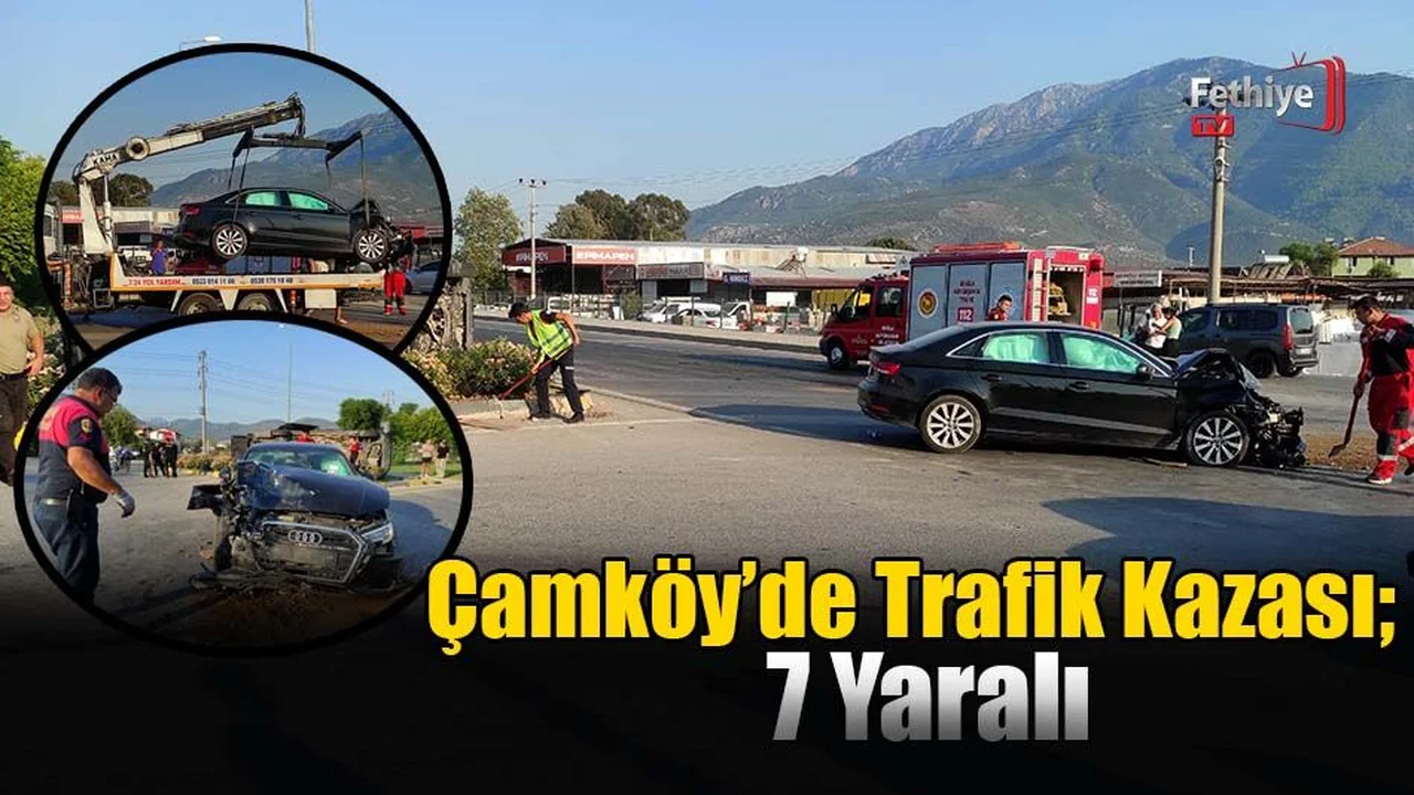 Çamköy’de Trafik Kazası; 7 Yaralı