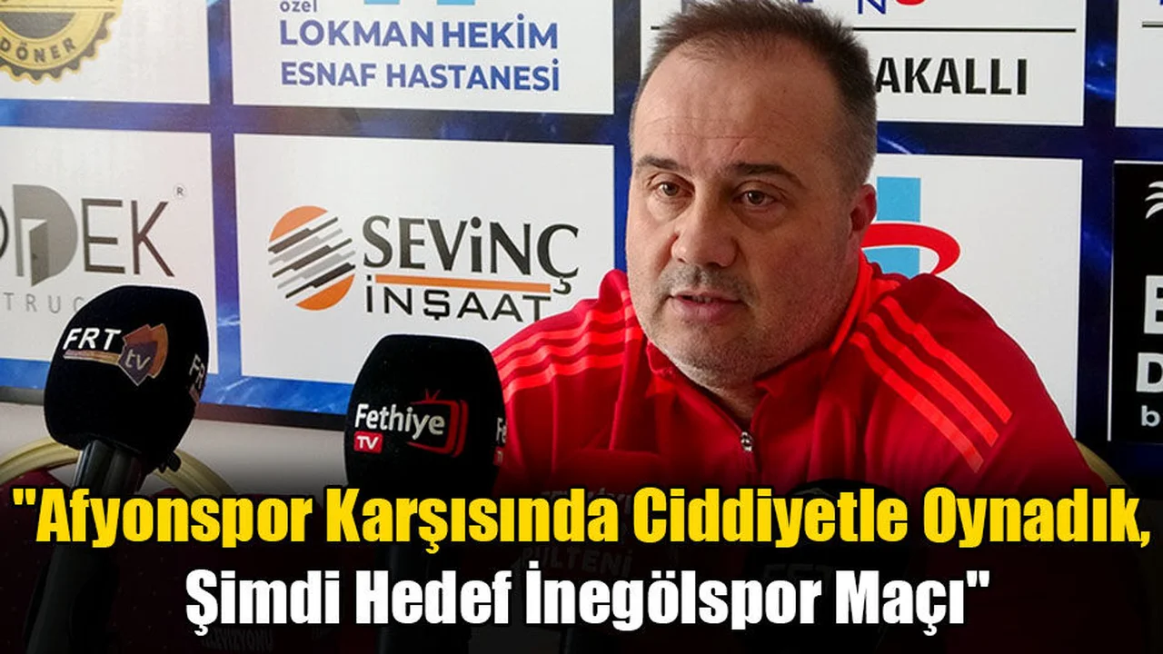 Dinçel; "İnegölspor Karşısında Kazanmak İstiyoruz"