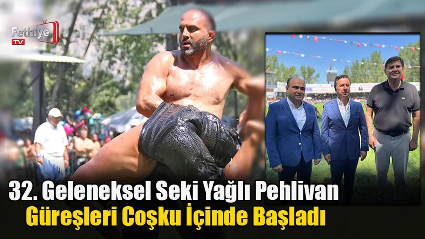 32. Geleneksel Seki Yağlı Pehlivan Güreşleri Coşku İçinde Başladı