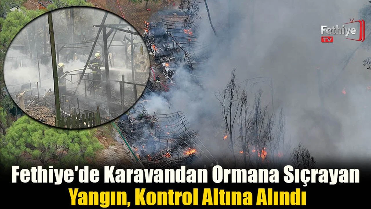 Fethiye'de Karavandan Ormana Sıçrayan Yangın, Kontrol Altına Alındı