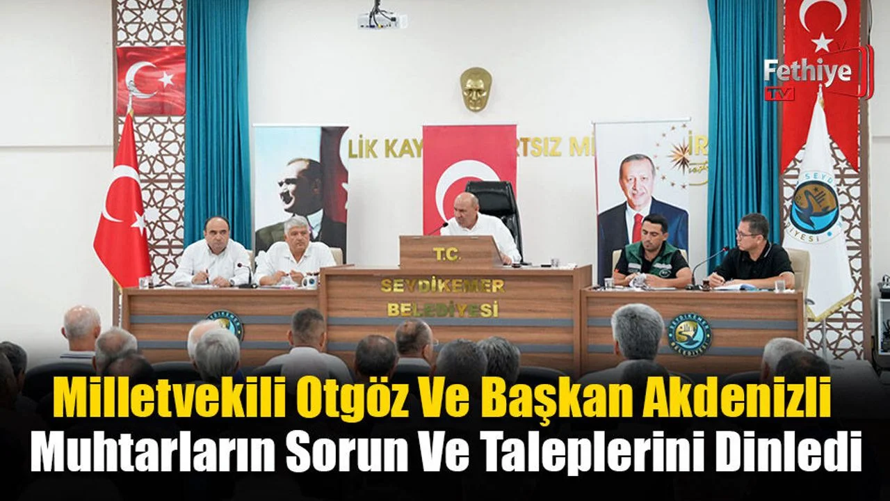 Milletvekili Otgöz Ve Başkan Akdenizli, Muhtarların Sorun Ve Taleplerini Dinledi