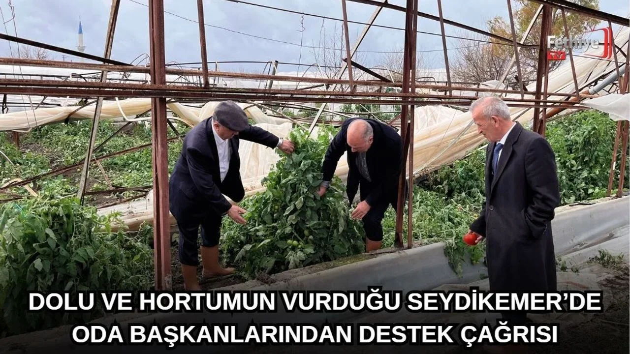 Dolu Ve Hortumun Vurduğu Seydikemer’de Oda Başkanlarından Destek Çağrısı