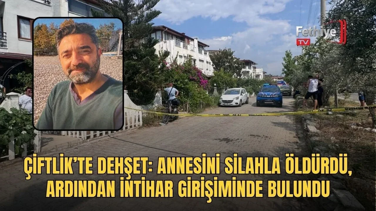 Çiftlik Mahallesi'nde annesini silahla vuran şüpheli, aynı silahla intihar girişiminde bulunduğu olayda polis ekipleri inceleme yapıyor.
