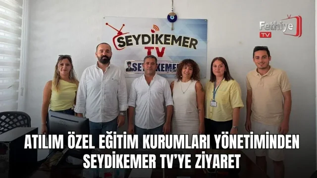 Seydikemer Eğitim Kurum Müdürü ve Atılım Özel Eğitim Kurumları yetkilileri ziyaret sırasında bir araya geldi.