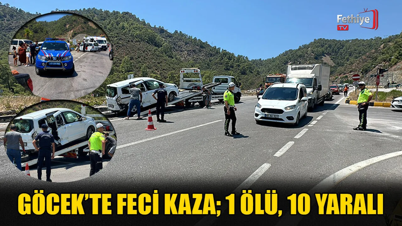 Göcek’te Feci Kaza; 1 Ölü, 10 Yaralı