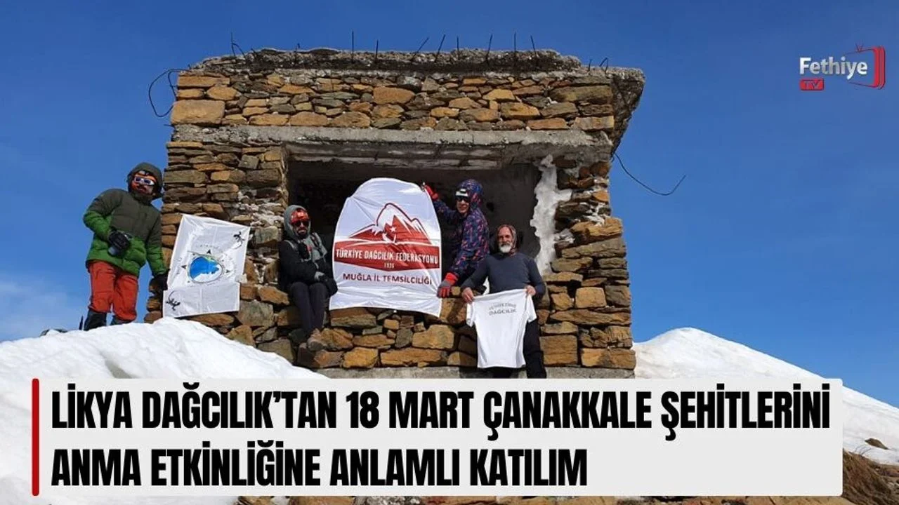 Likya Dağcılık’tan 18 Mart Çanakkale Şehitlerini Anma Etkinliğine Anlamlı Katılım