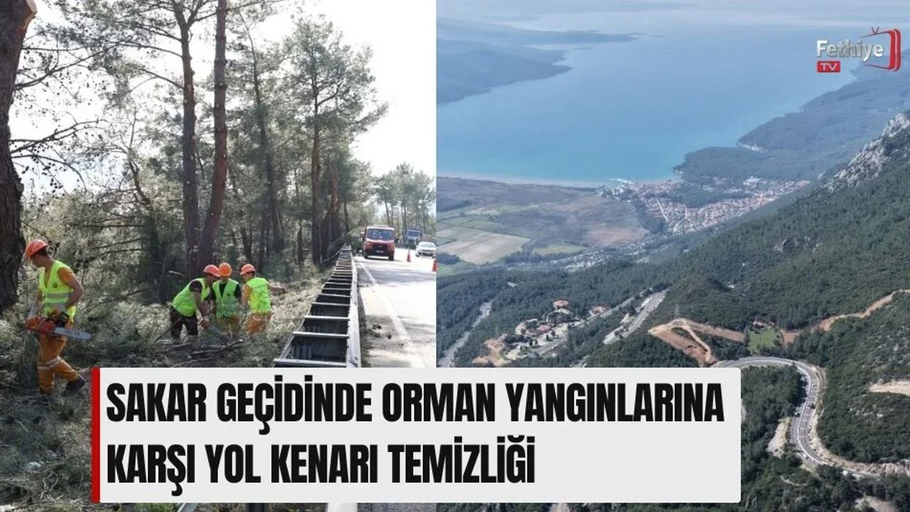 Sakar Geçidinde Orman Yangınlarına Karşı Yol Kenarı Temizliği