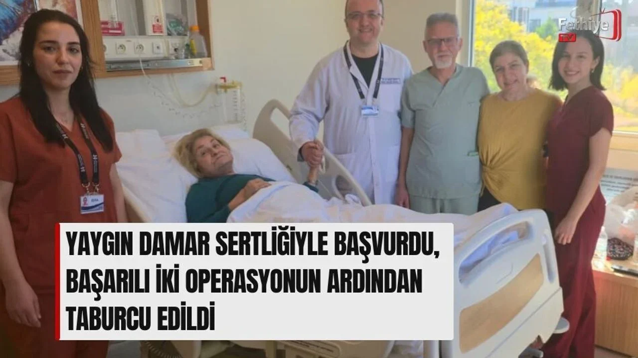 Özel hastanede yüksek riskli çift ameliyat geçiren hasta, yoğun bakım sürecinin ardından sağlığına kavuşarak taburcu edildi.