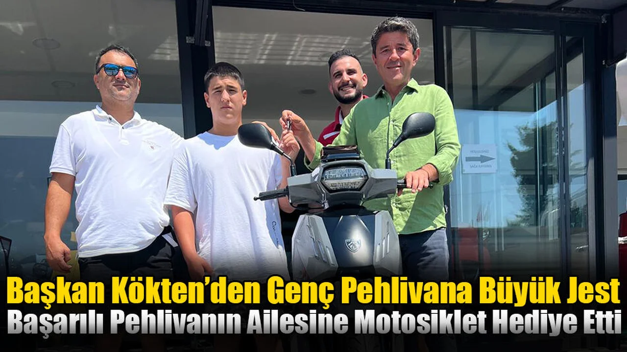 Başkan Kökten’den Genç Pehlivana Büyük Jest