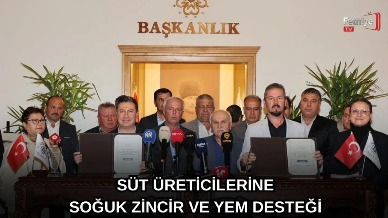 Büyükşehir’den Süt Üreticilerine Soğuk Zincir Ve Yem Desteği