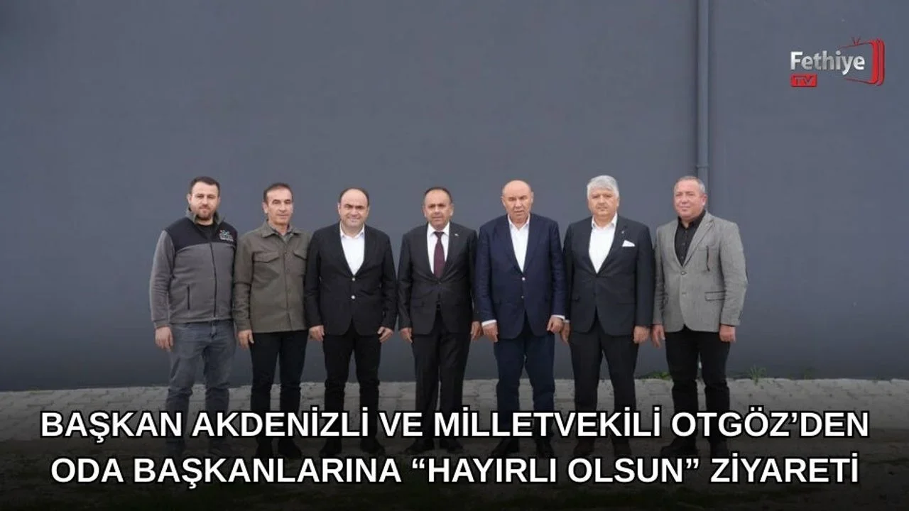 Başkan Akdenizli Ve Milletvekili Otgöz’den Oda Başkanlarına “Hayırlı Olsun” Ziyareti