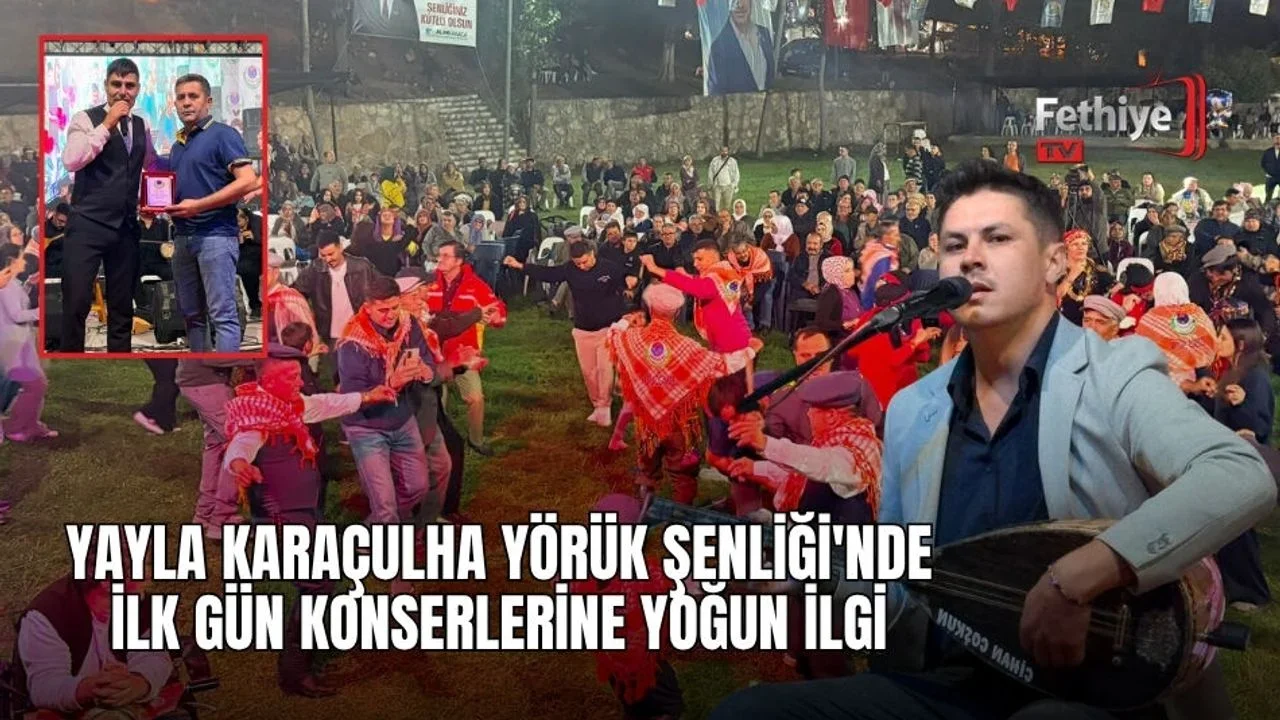 Yayla Karaçulha Yörük Şenliği'nde İlk Gün Konserlerine Yoğun İlgi