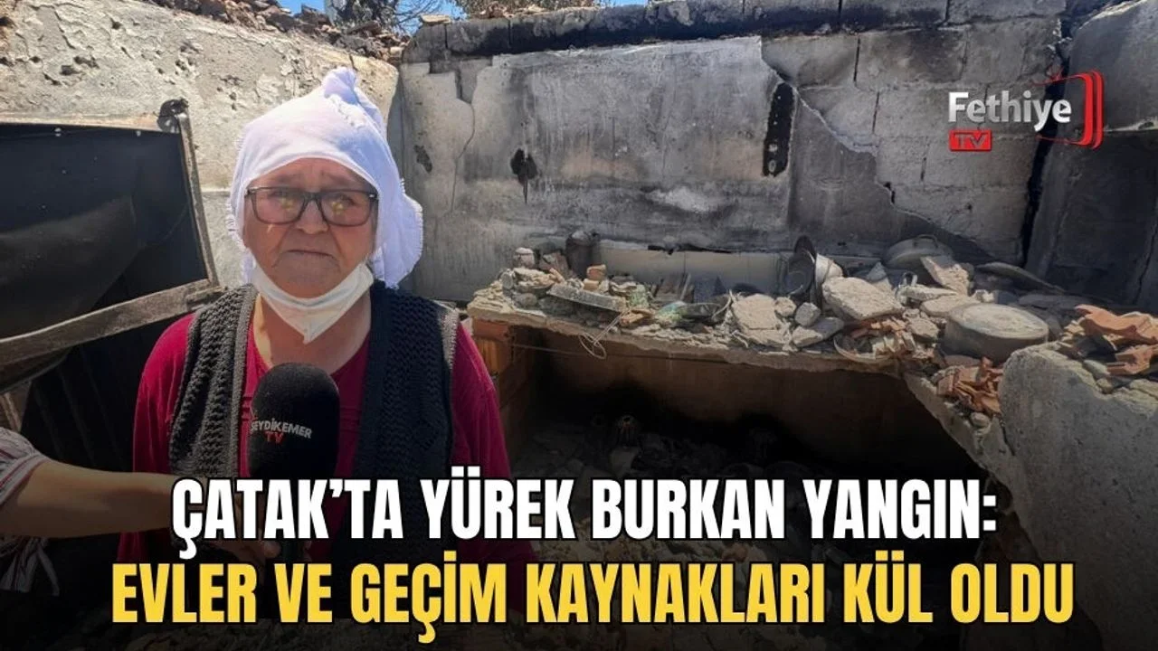 Çatak’ta Yürek Burkan Yangın: Evler Ve Geçim Kaynakları Kül Oldu