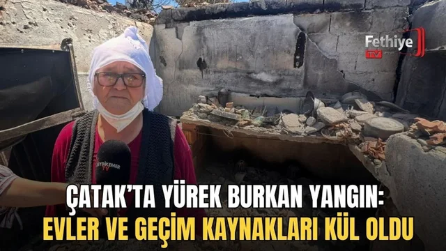 Çatak’ta Yürek Burkan Yangın: Evler Ve Geçim Kaynakları Kül Oldu