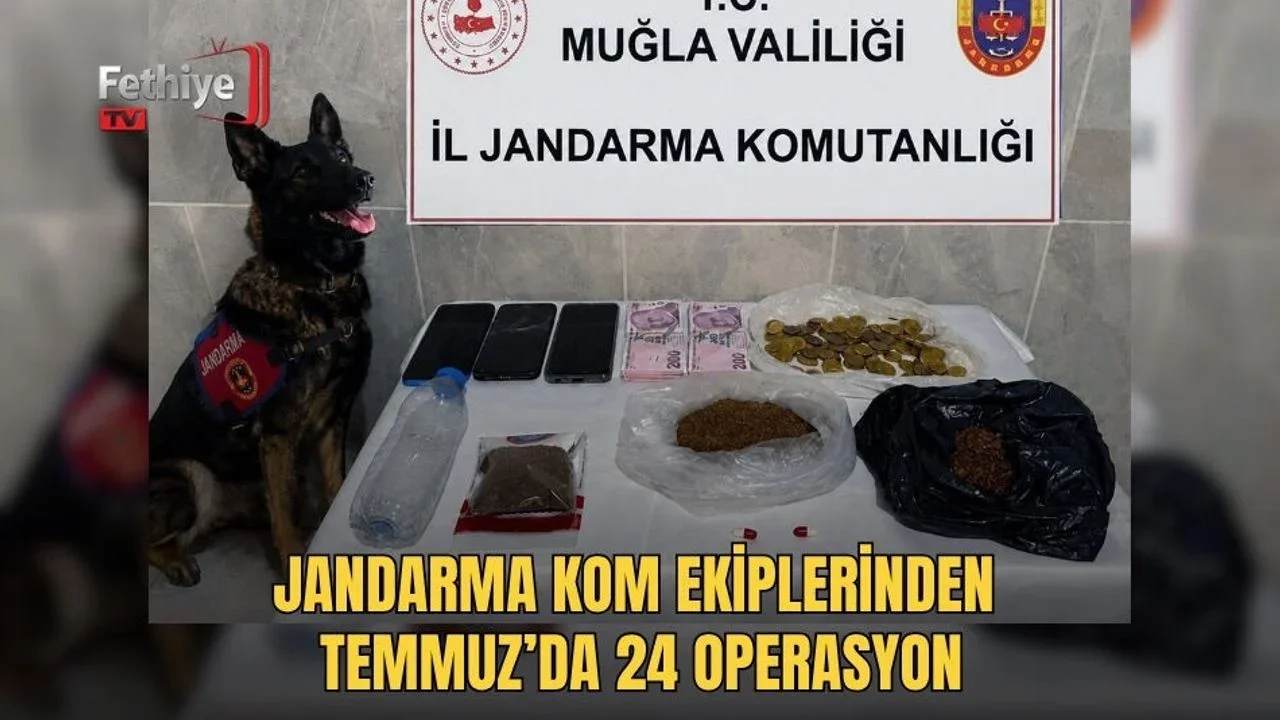 Jandarma Kom Ekiplerinden Temmuz’da 24 Operasyon