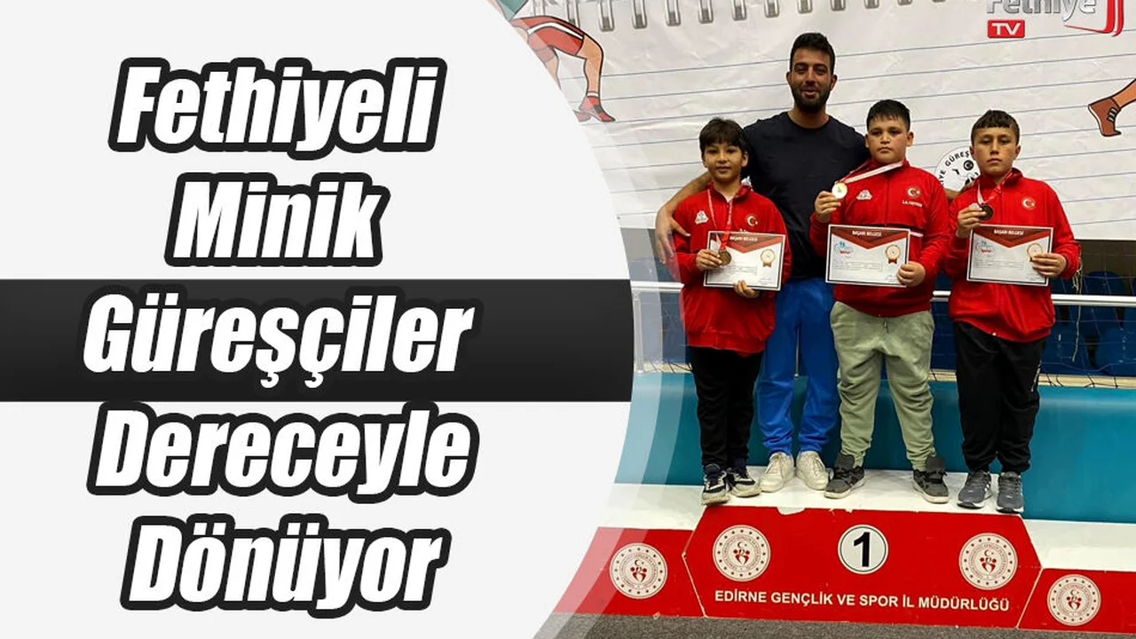 Fethiyeli Minik Güreşçiler Dereceyle Dönüyor