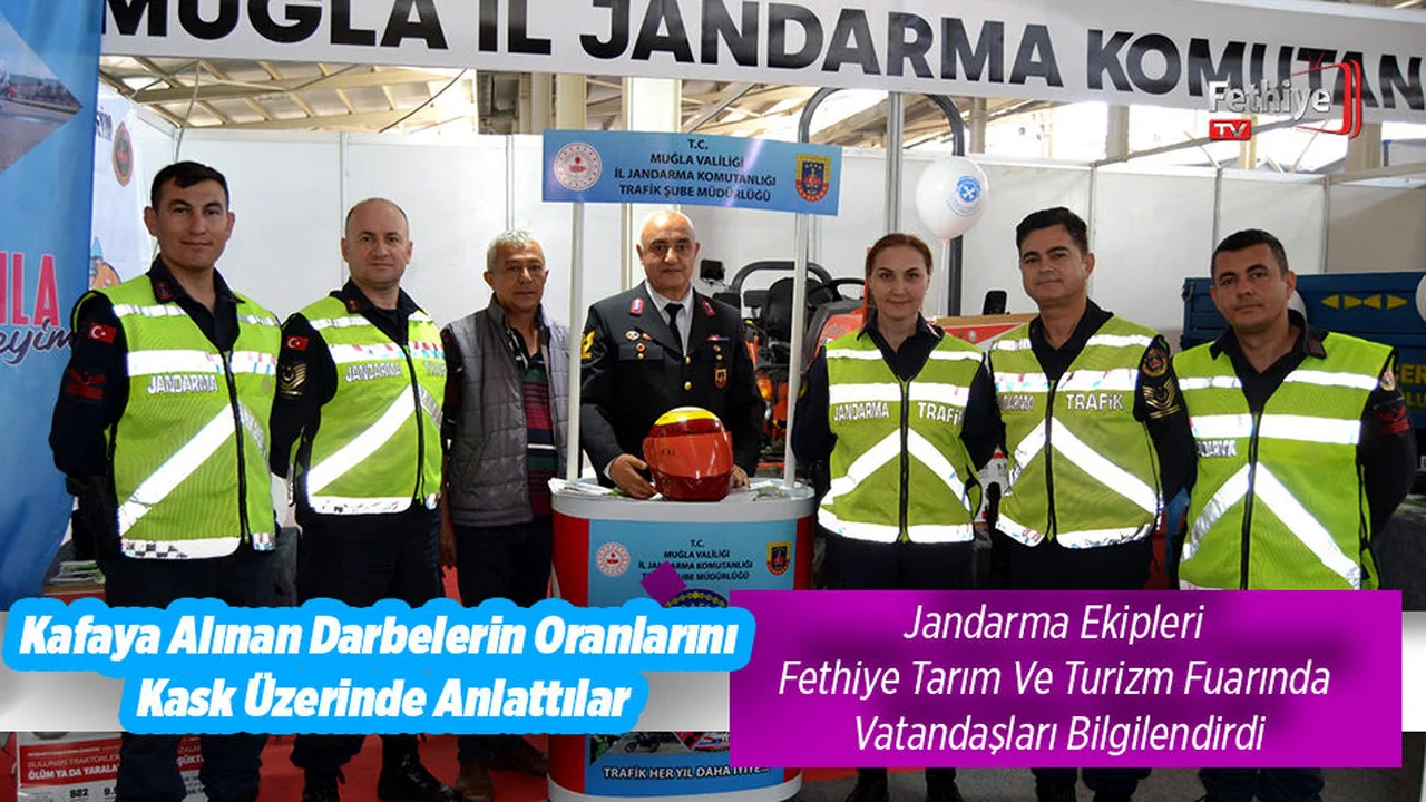 Jandarma Ekipleri Fethiye Tarım Ve Turizm Fuarında Vatandaşları Bilgilendirdi