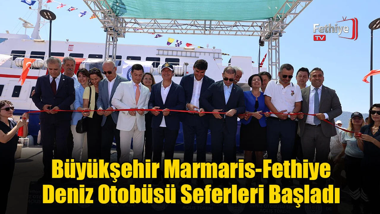Büyükşehir Marmaris-Fethiye Deniz Otobüsü Seferleri Başladı