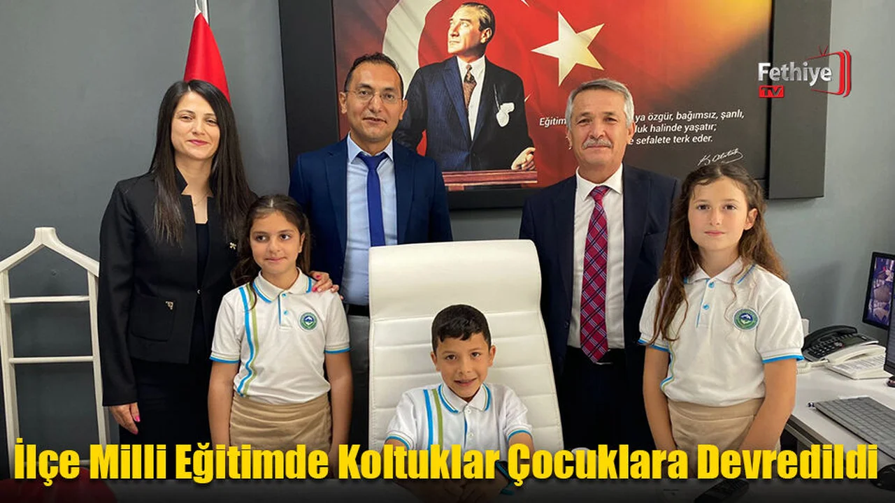 İlçe Milli Eğitimde Koltuklar Çocuklara Devredildi