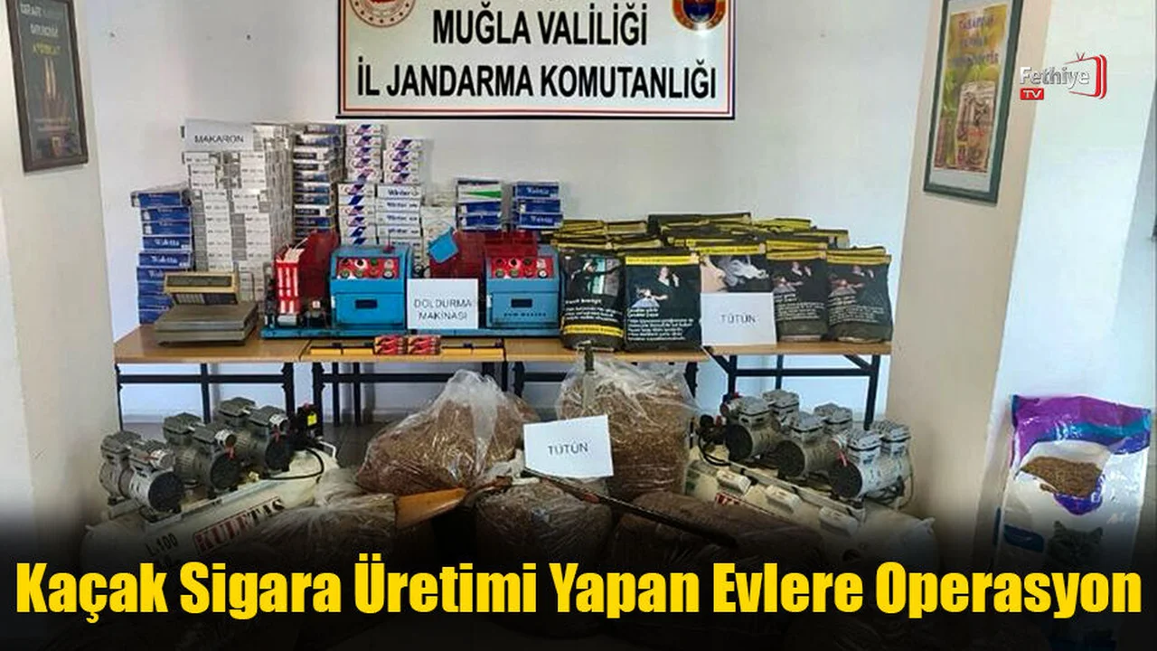 Kaçak Sigara Üretimi Yapan Evlere Operasyon