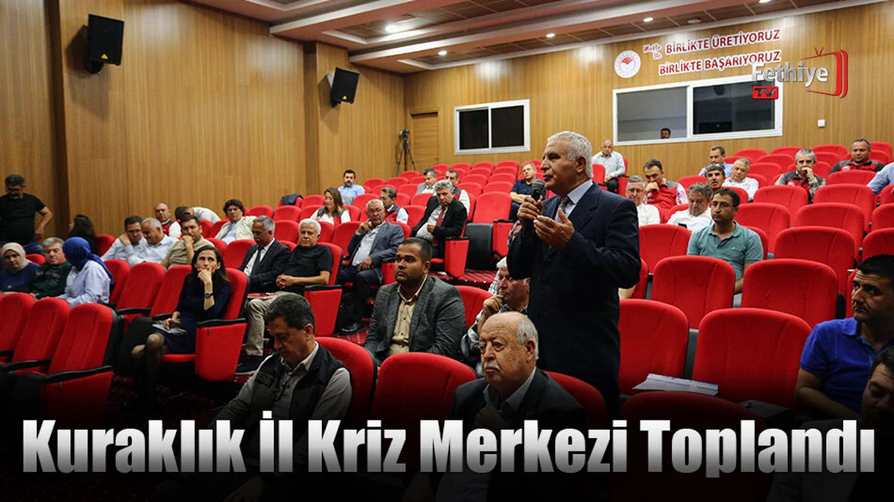 Kuraklık İl Kriz Merkezi Toplandı