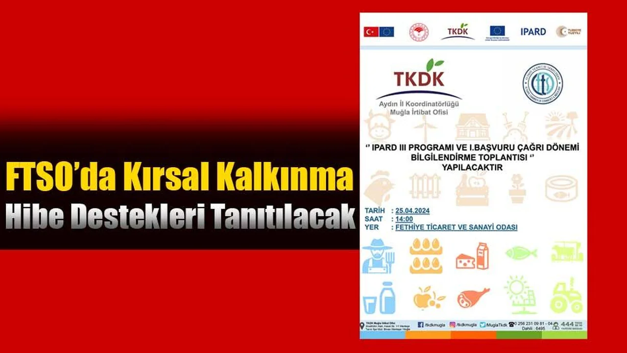 FTSO’da Kırsal Kalkınma Hibe Destekleri Tanıtılacak