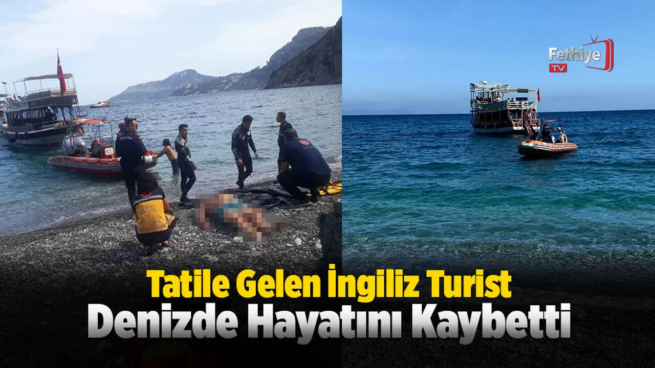 Tatile Gelen İngiliz Turist Denizde Hayatını Kaybetti