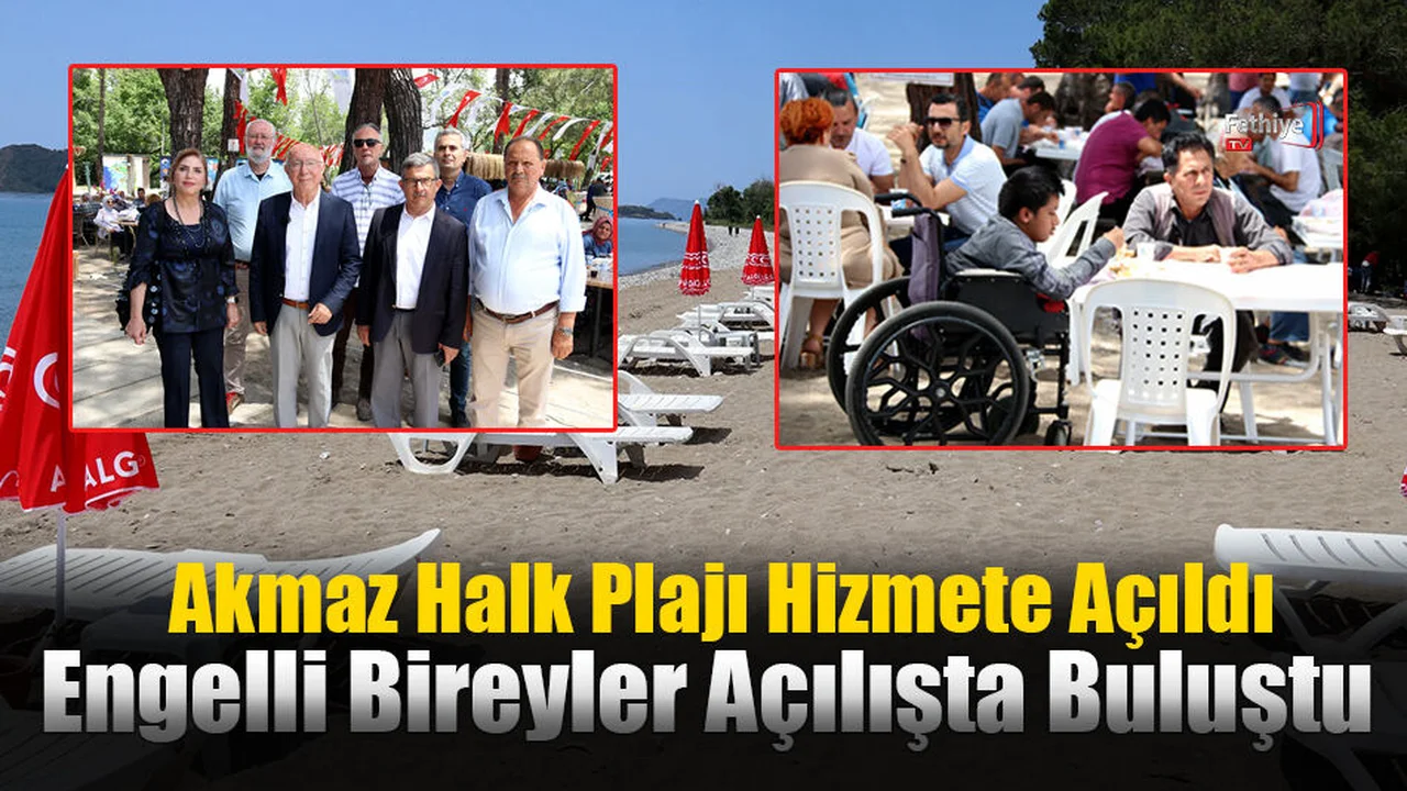 Akmaz Halk Plajı Hizmete Açıldı