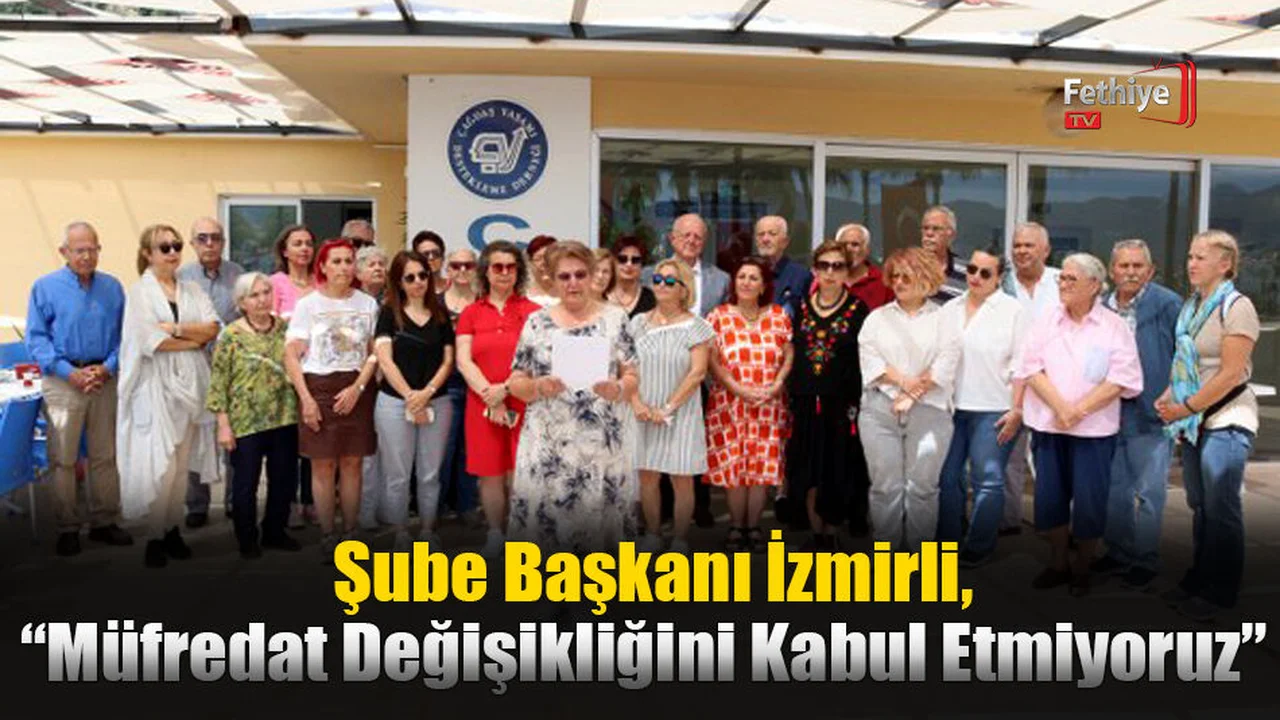 Şube Başkanı İzmirli, “Müfredat Değişikliğini Kabul Etmiyoruz”