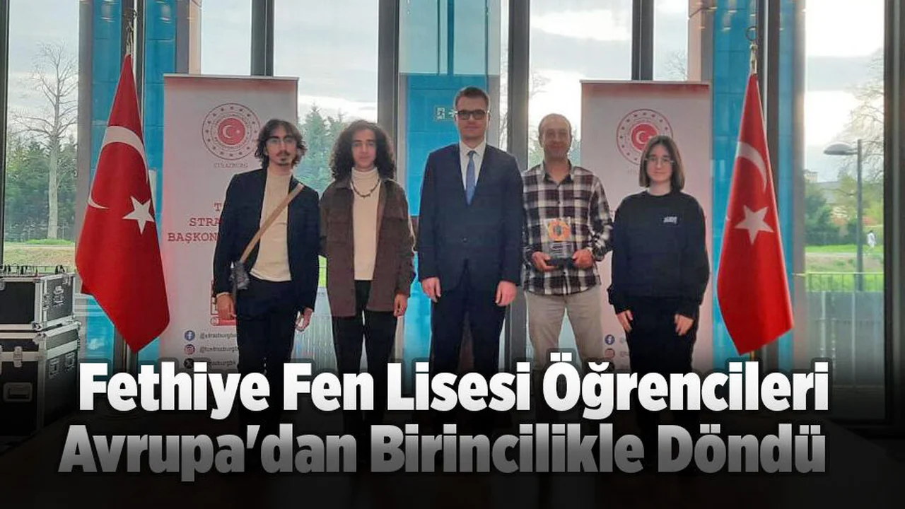 Fen Lisesi Öğrencileri Avrupa'dan Birincilikle Döndü