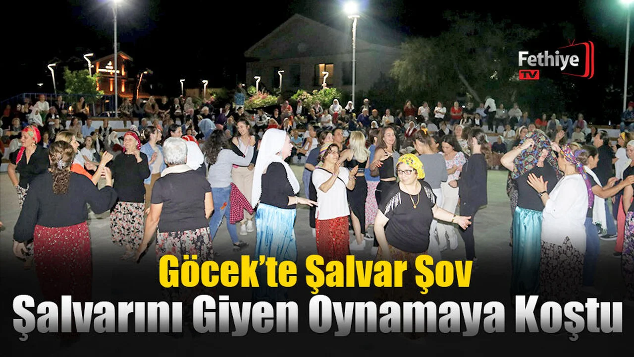 Fethiye'de Şalvarını Giyen Oynamaya Koştu