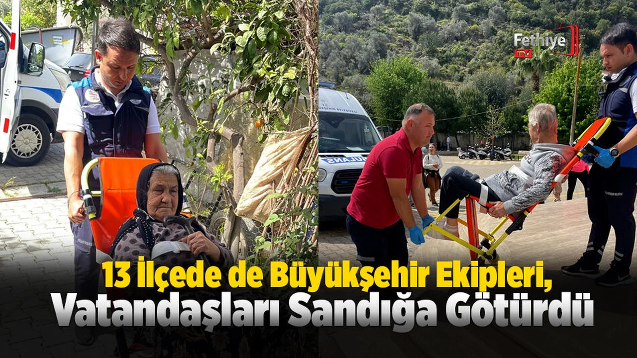 Büyükşehir Ekipleri Vatandaşları Sandığa Götürdü