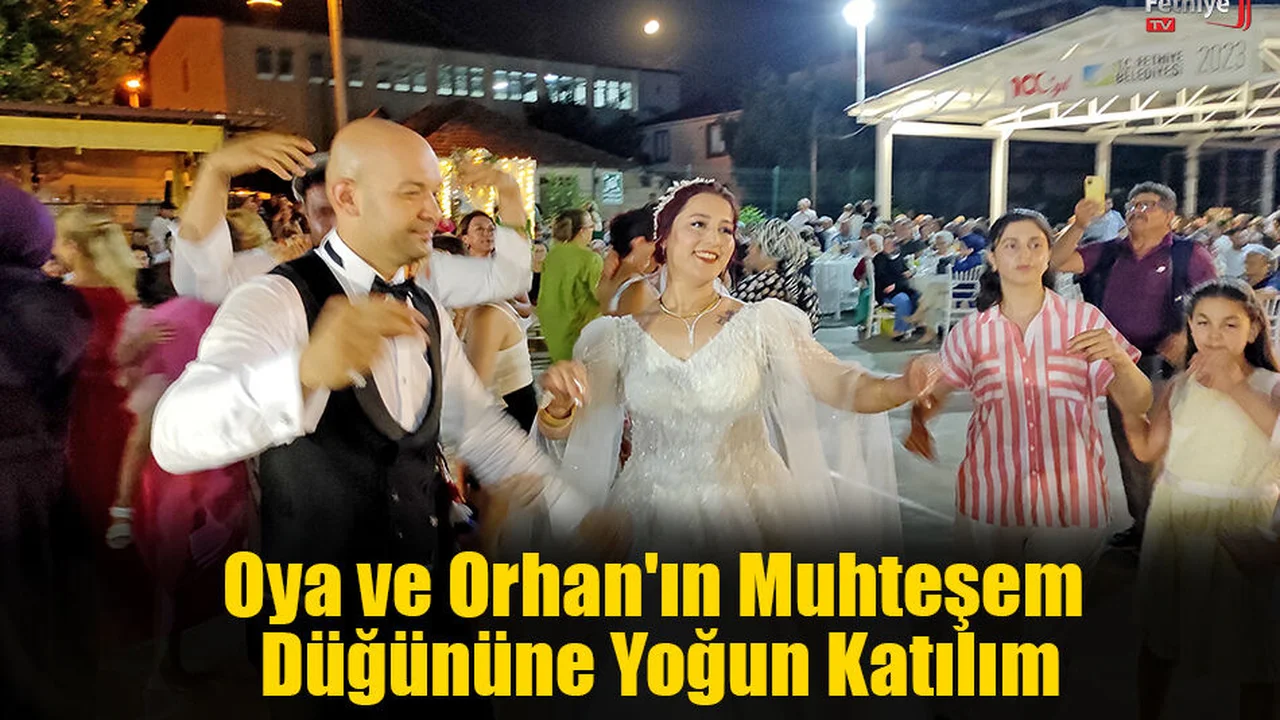Oya ve Orhan'ın Muhteşem Düğününe Yoğun Katılım